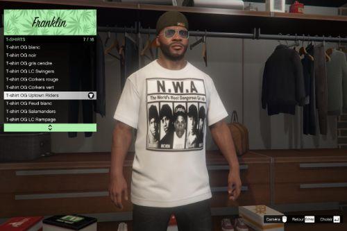 West Coast 90s Rappers  T-shirts Pack for Franklin 